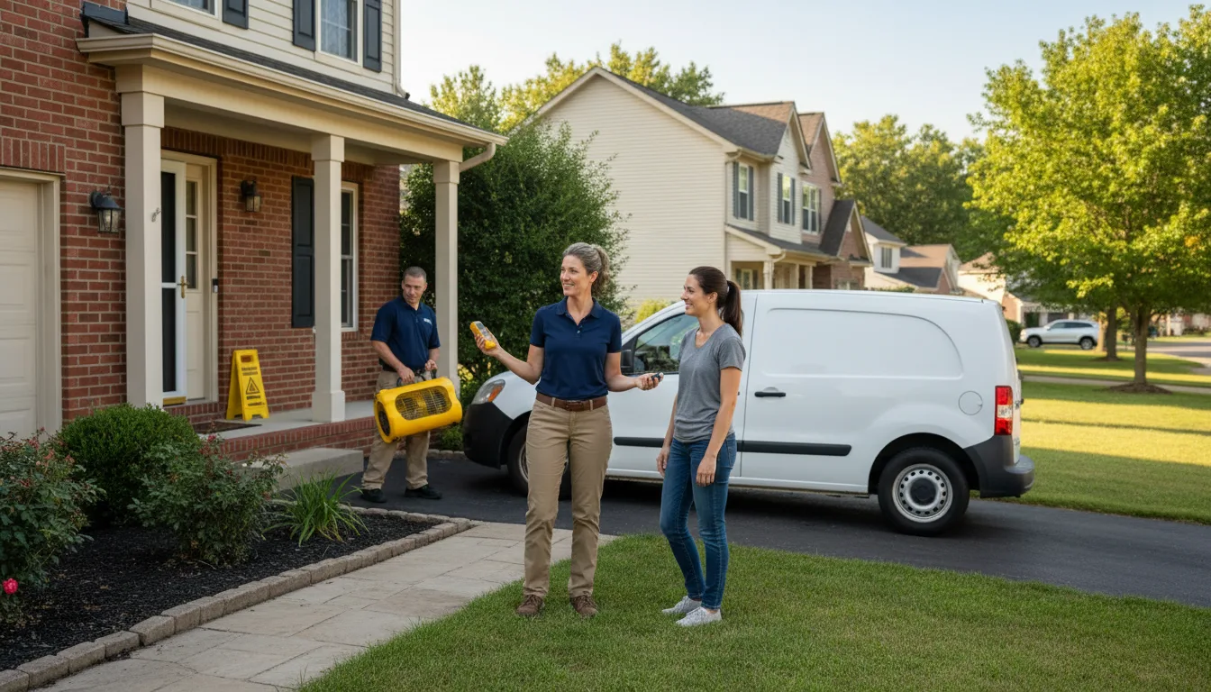 Water restoration image for Dehumidification And Cleanup Services in Saratoga, NC